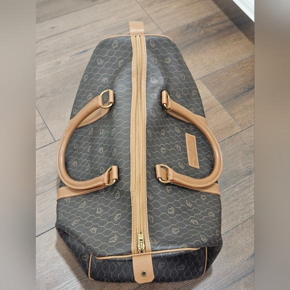 Vintage DIOR Honeycomb Weekender/Duffle/ Travel Bag W/ COA - Picture 3 of 16